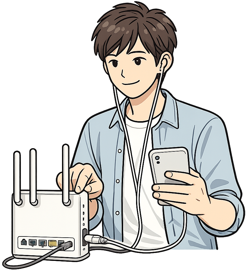 WiFiを設定している人