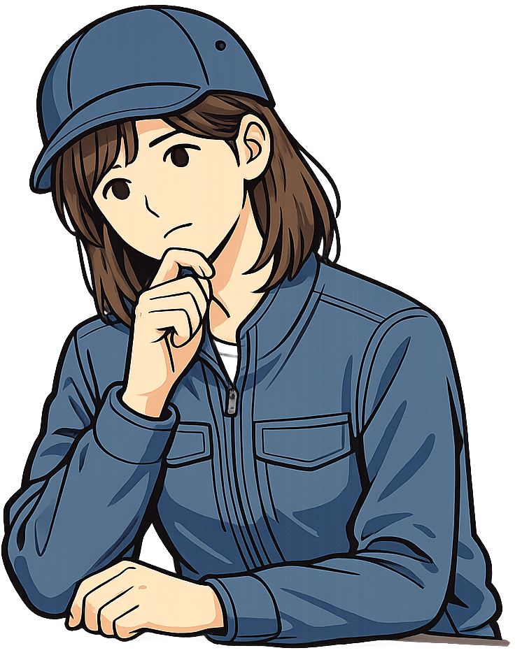 考えごとをしている