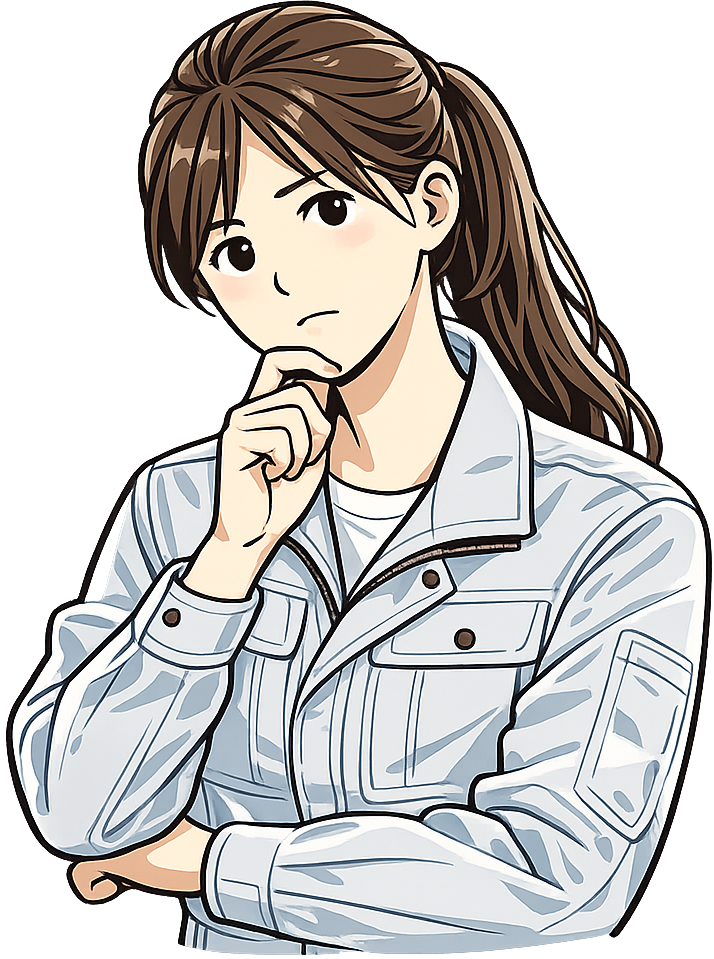 考えごとをしている人