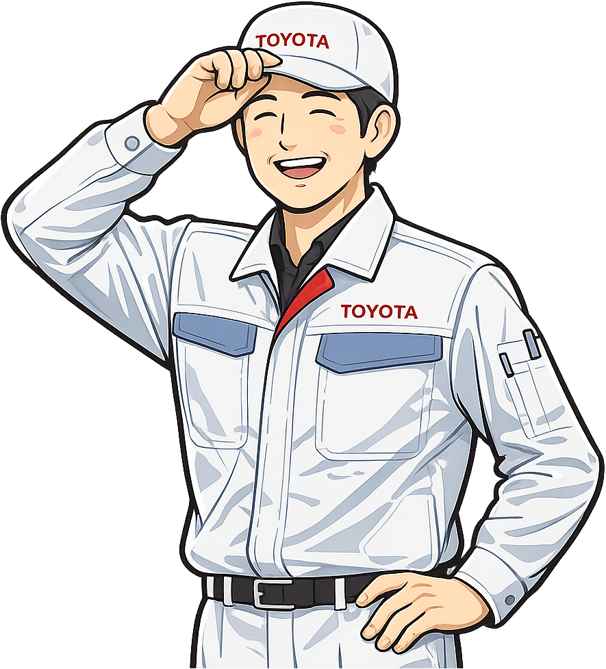 爽やかな疲労感を感じているトヨタ期間工