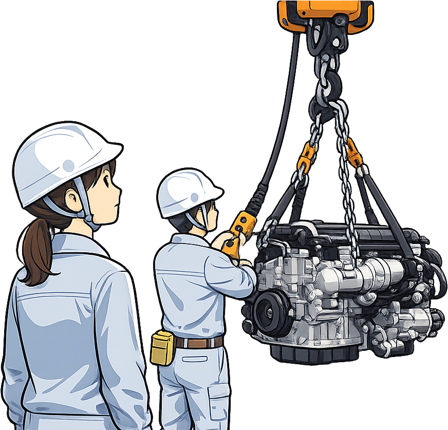 玉掛けが必要なホイスト作業