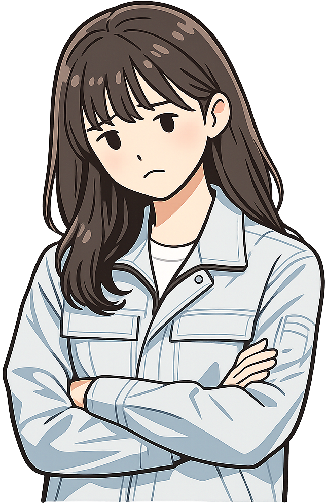 不安そうな女性