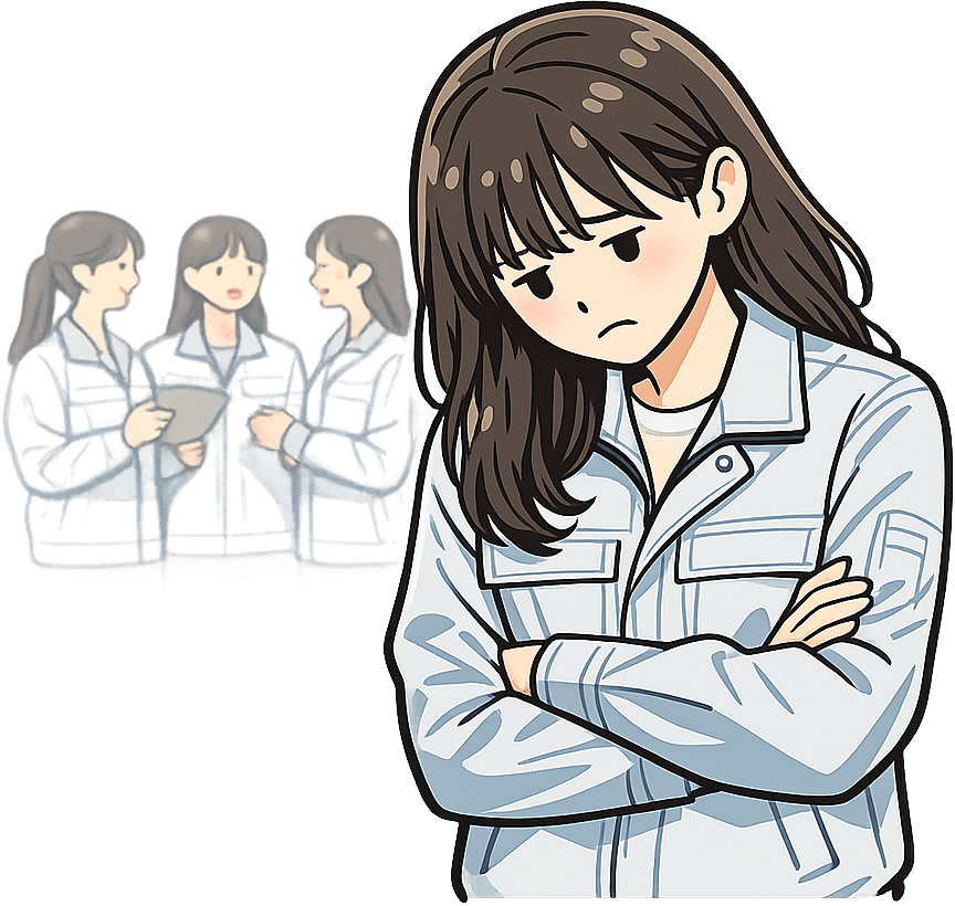 孤立してうなだれている人