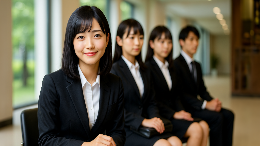 面接に訪れた人たち