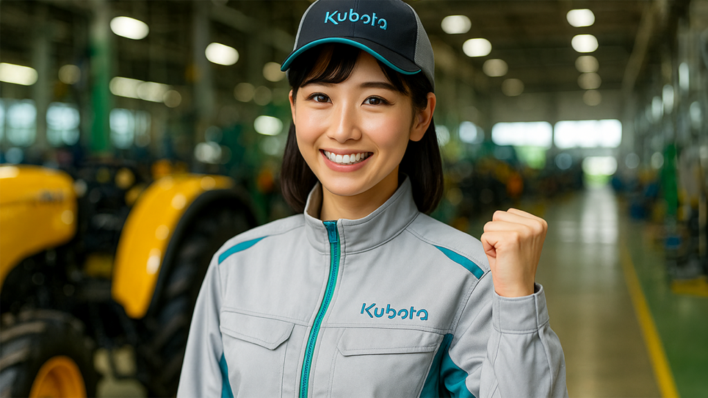 クボタ期間工で働いている女性