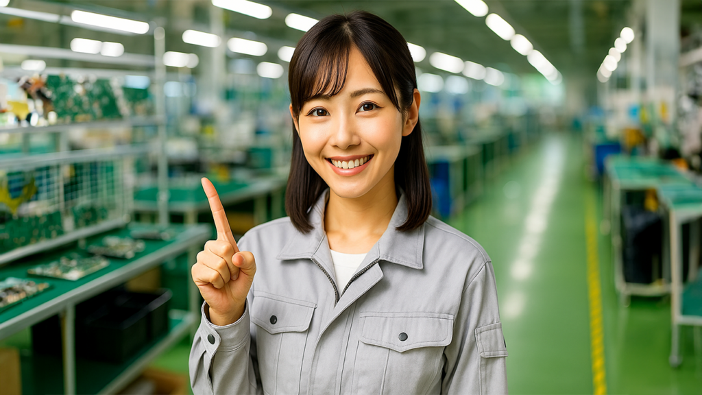 期間工の女性による案内