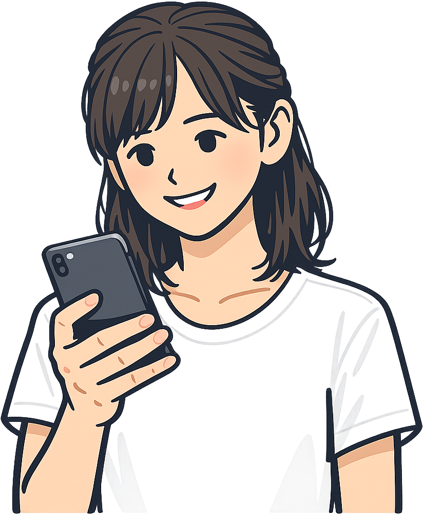 スマホを見ている人