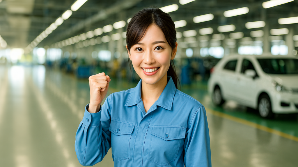 工場勤務の女性