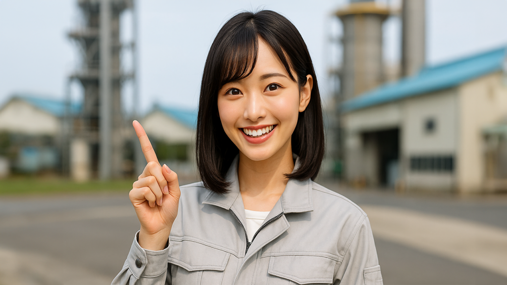 ガイドしている女性